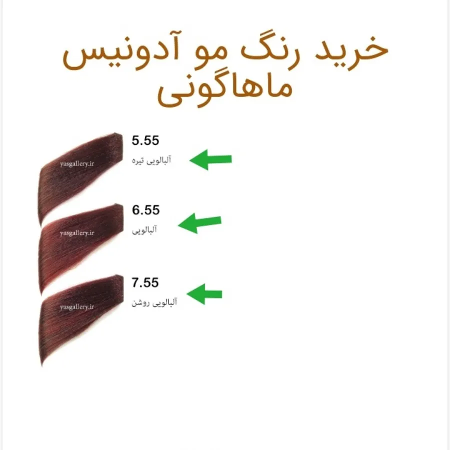 رنگ موی برند آدونیس