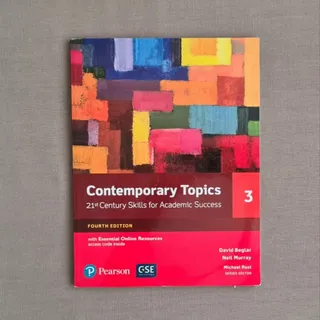 Contemporary topics 3