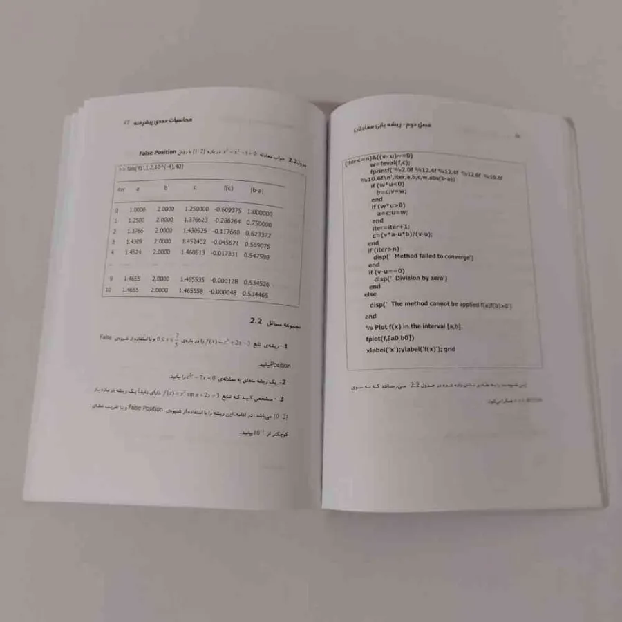 کتاب محاسبات عددی Matlab