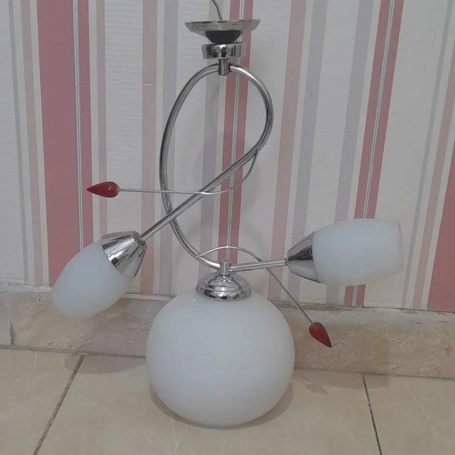لوستر حبابی دو شاخه