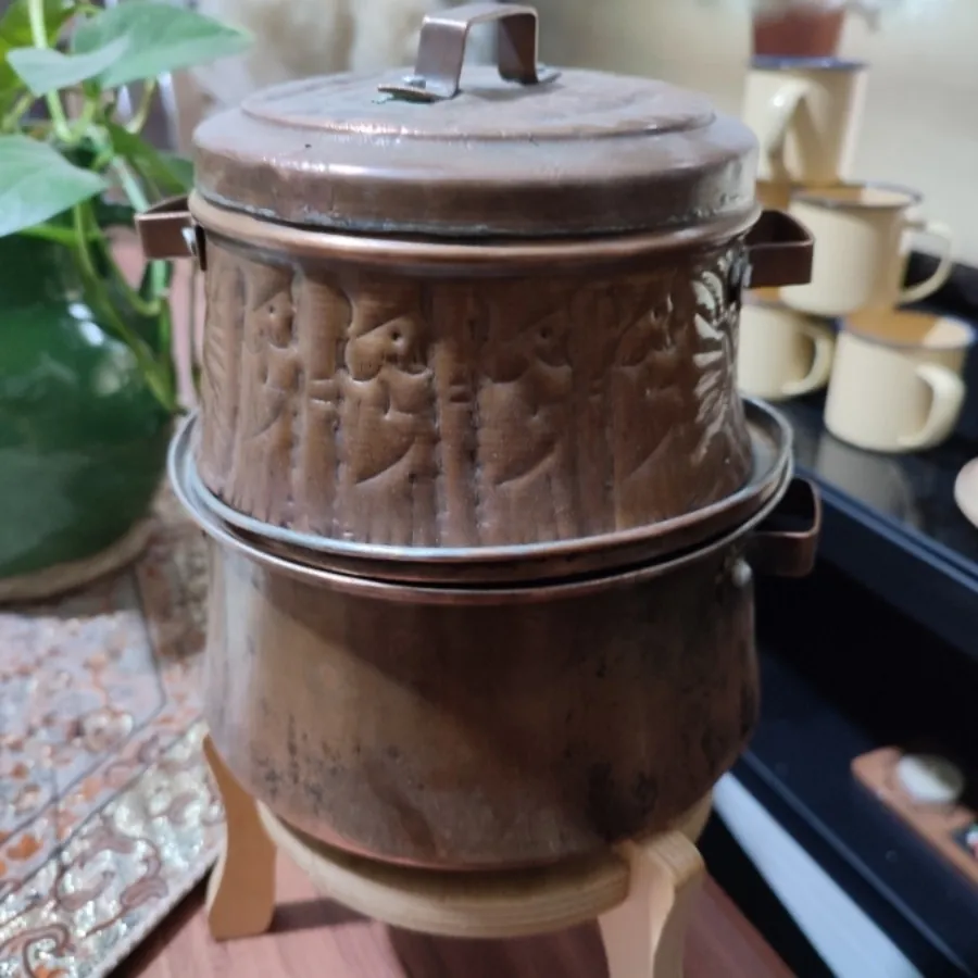 قابلمه مسی چکشی قلم دار