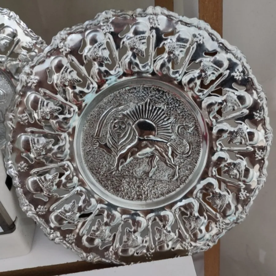 ست شیرنی خوری برنجی قلم