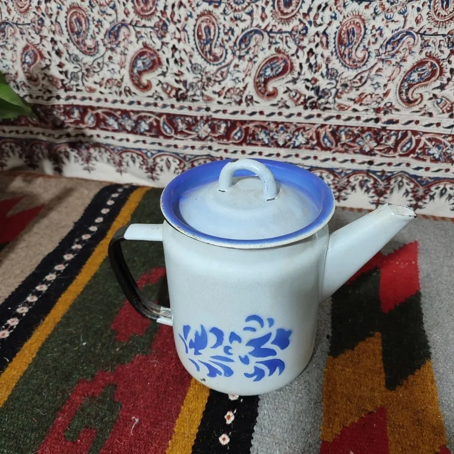 کتری روس لعابدار قدیمی