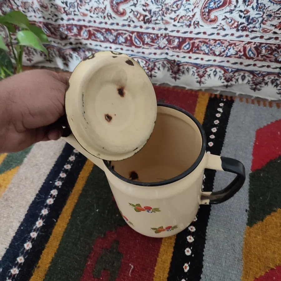 کتری لعابدار روسی قدیمی