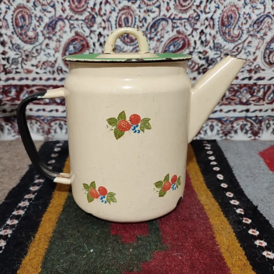 کتری لعابدار روسی قدیمی