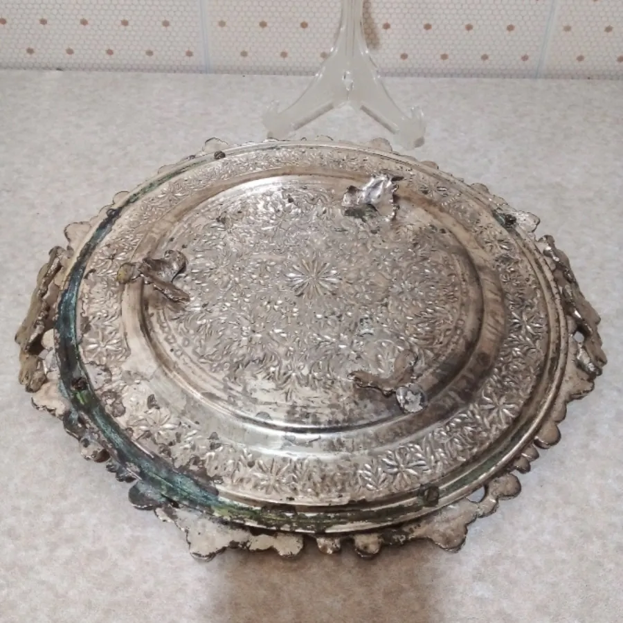 سینی و قندان برنجی