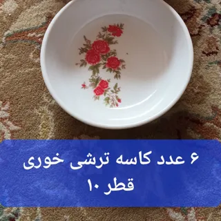 6عدد کاسه ترشی گلسرخی