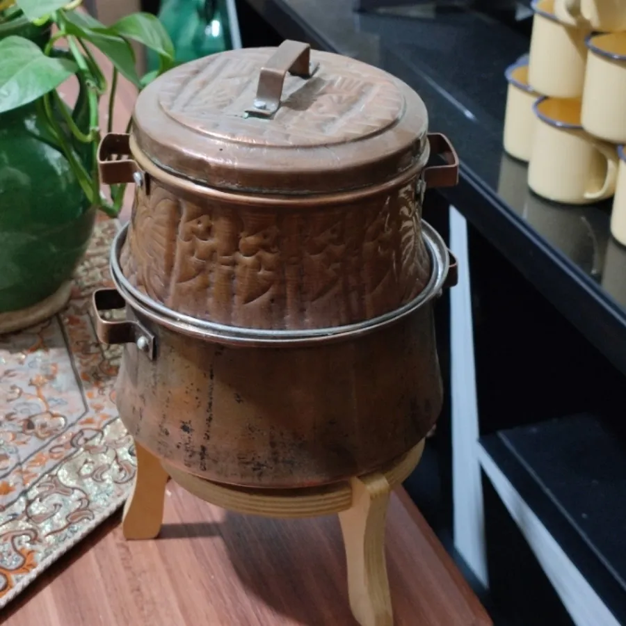قابلمه مسی چکشی قلم دار