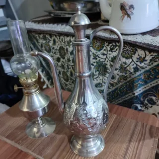 چراغ و گلاب پاش قلم دار