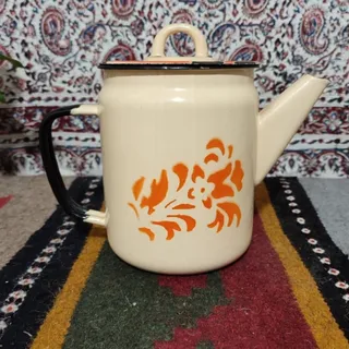 کتری روسی قدیمی لعابدار