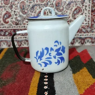 کتری روس لعابدار قدیمی