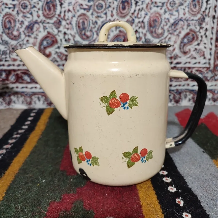 کتری لعابدار روسی قدیمی
