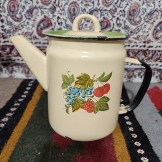 کتری روس لعابدار قدیمی