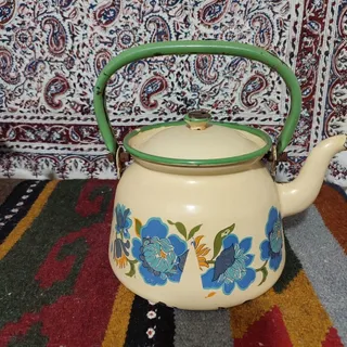 کتری لعابدار روسی قدیمی