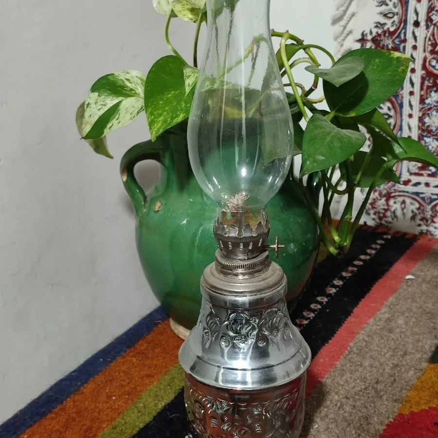 چراغ نفتی برنجی کمیاب