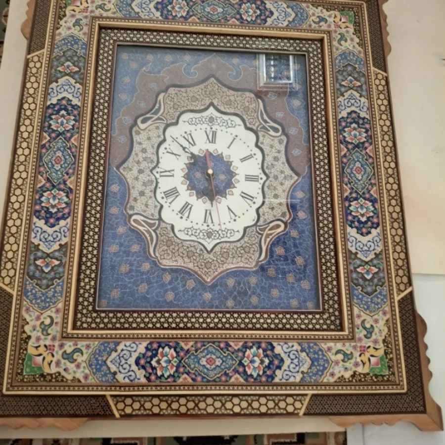 ساعت میناکاری خاتم تذهیب