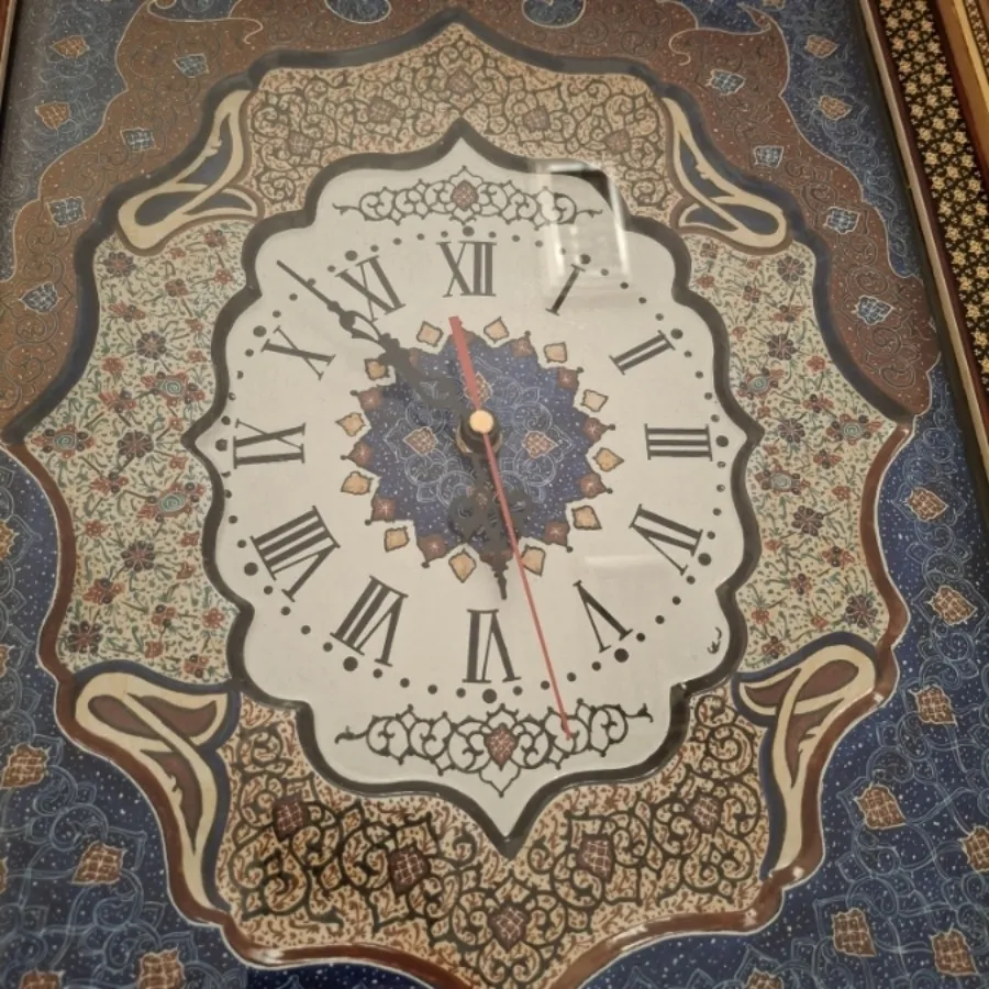 ساعت میناکاری خاتم تذهیب
