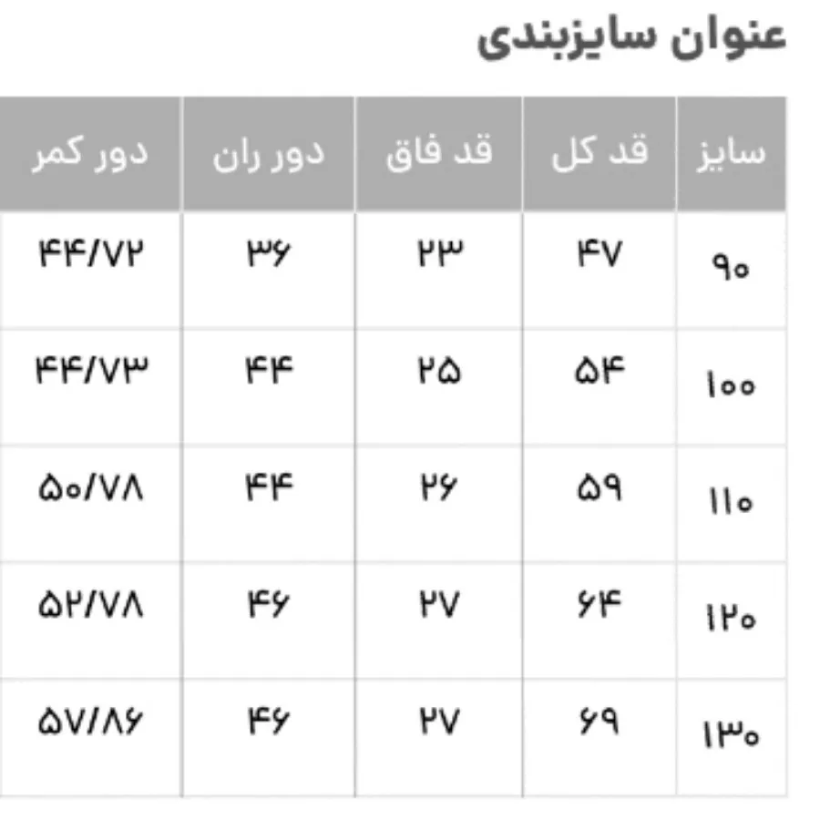 شلوار بچگانه