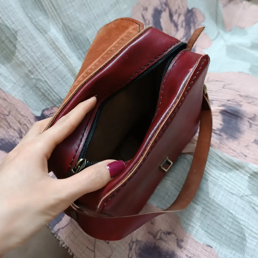کیف چرم دستدوز