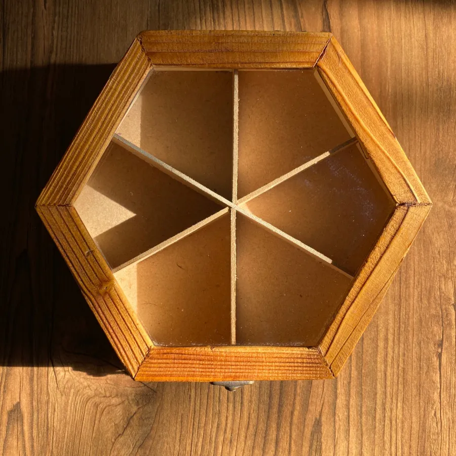 جعبه تی بگ چوبی