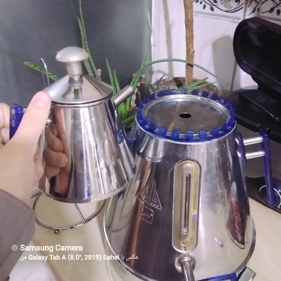 سماور کتری و قوری استیل