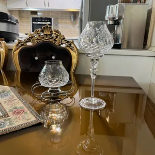 جفت شمعدان کریستال