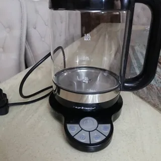 کتری برقی شیشه ای نو