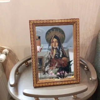 آینه  آنتیک   خاتم کاری