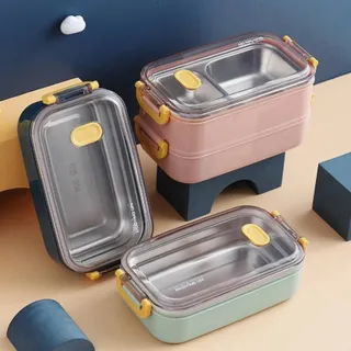ظرف غذا داخل استیل 2طبقه