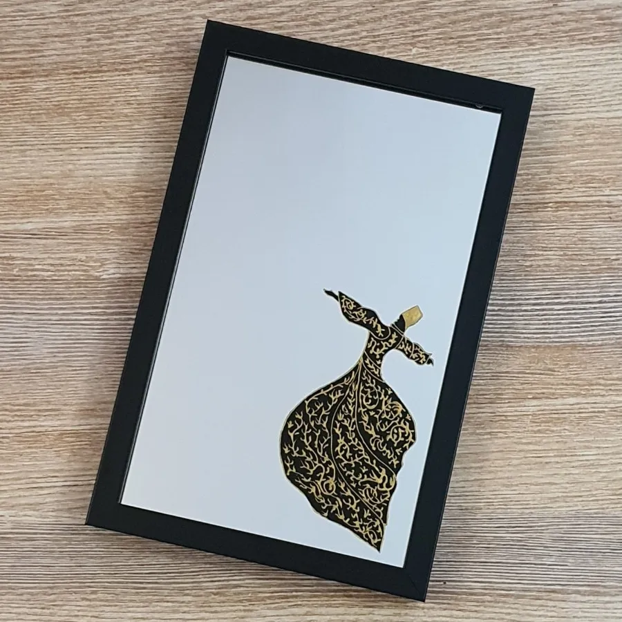 نقاشی پشت آینه