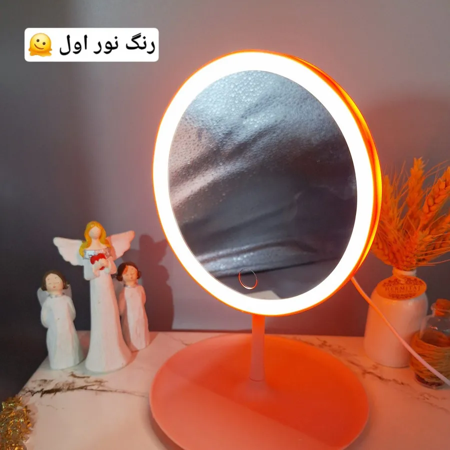 آینه رومیزی رینگ لایت دار