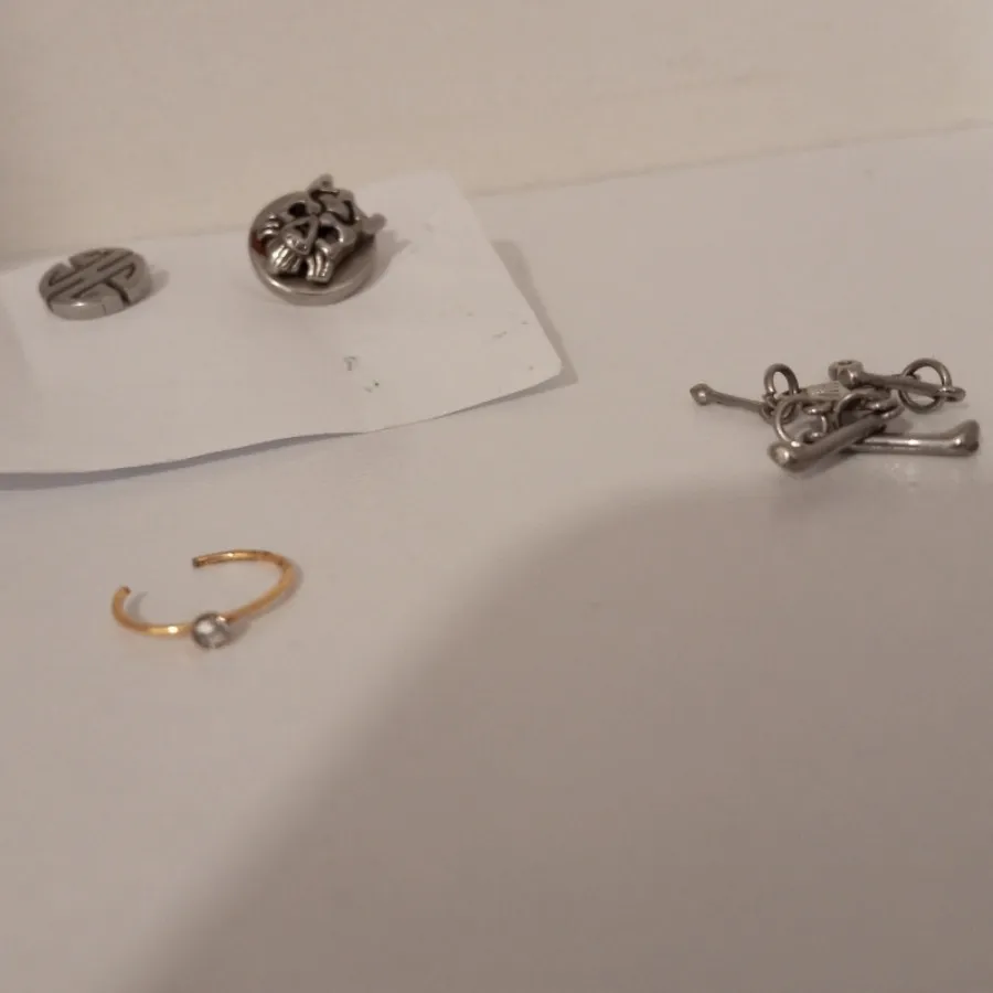 گوشواره اسکلت استیل