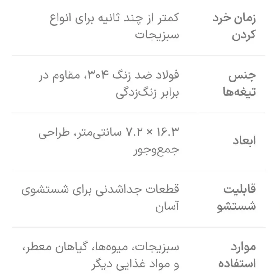 سبزی خردکن دستی