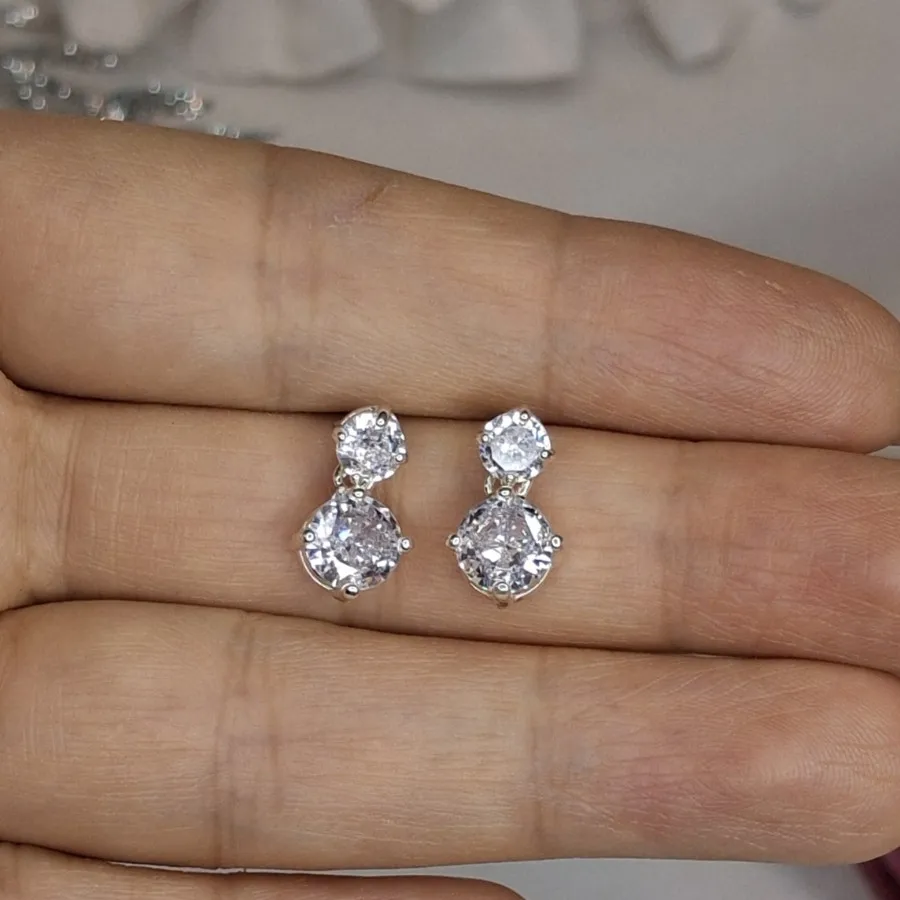 گوشواره جواهری مینیمال
