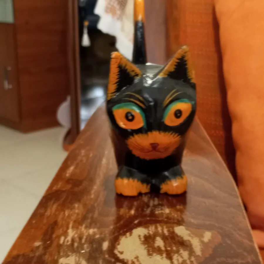 گربه چوبی متفکر
