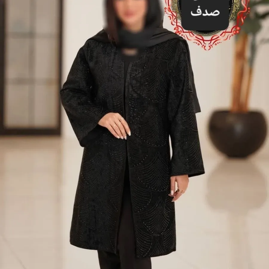 مانتو کتی مروارید دوزی