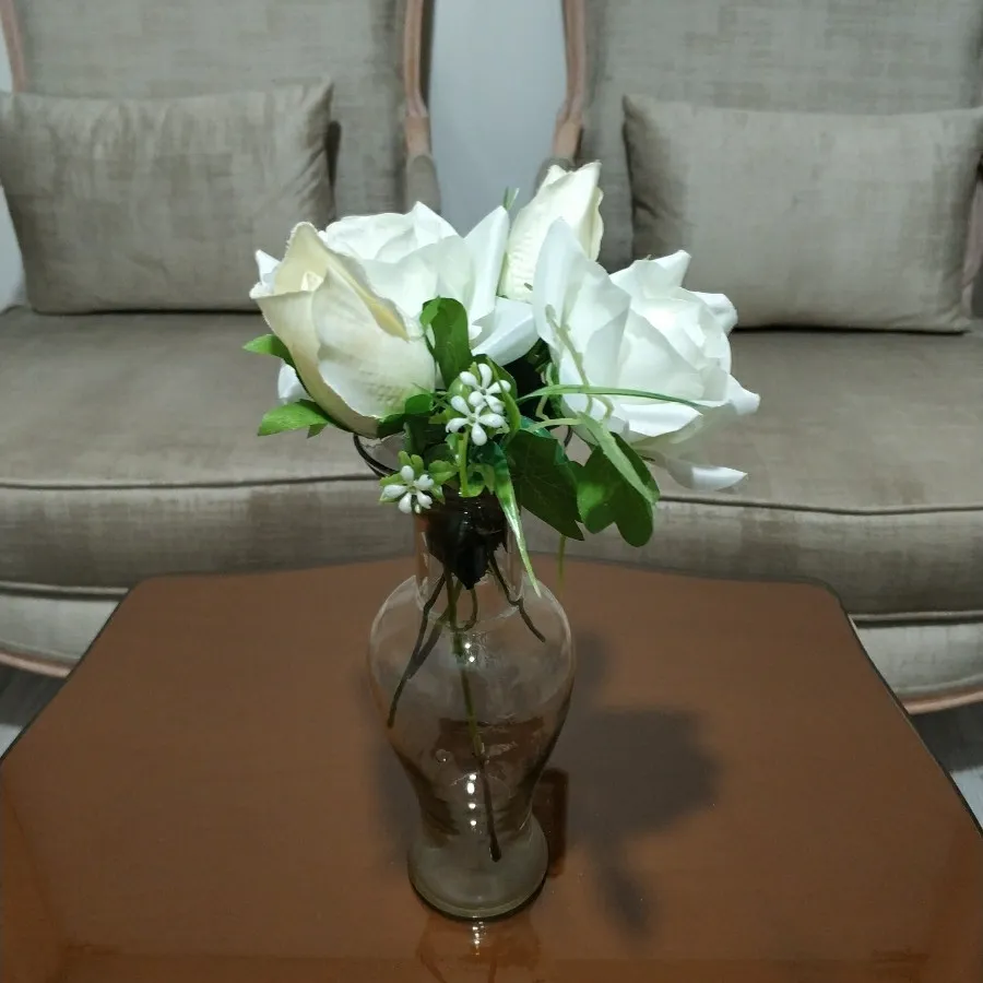 گل رز مصنوعی سفید