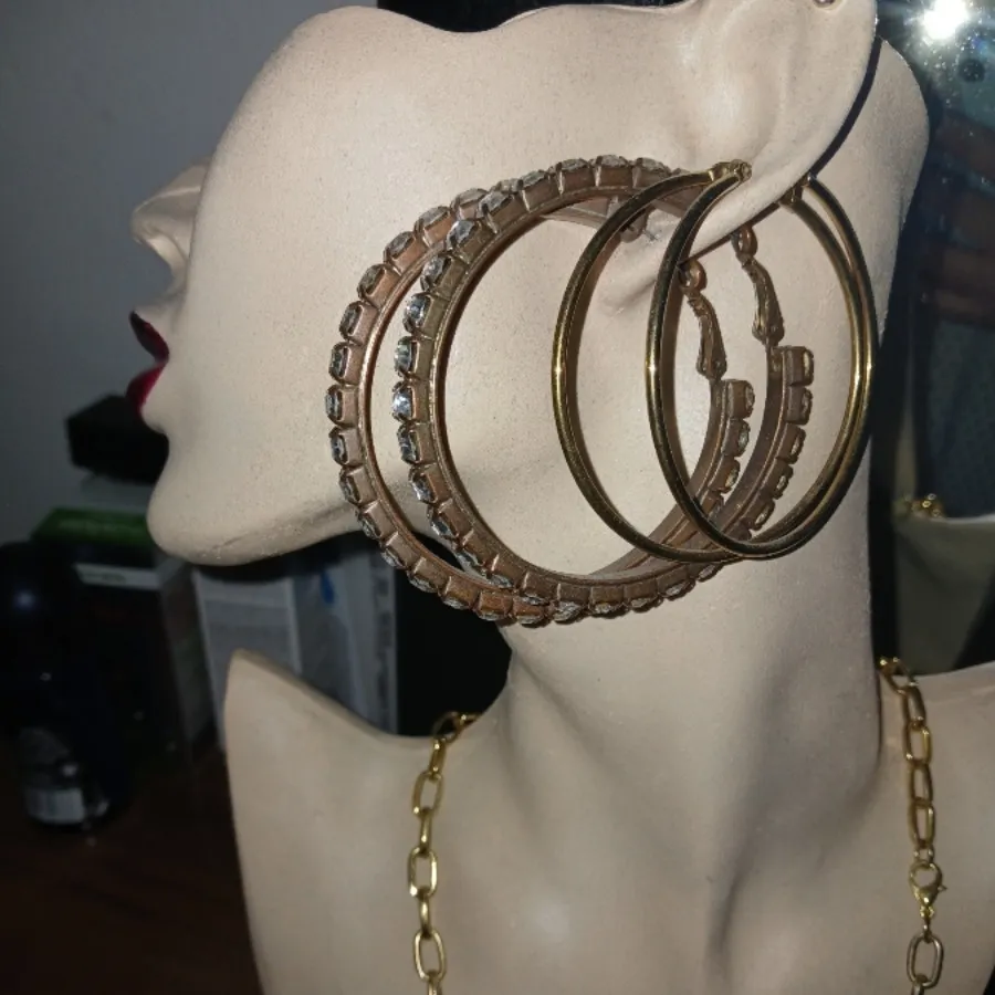 گوشواره حلقه ای دو جفت