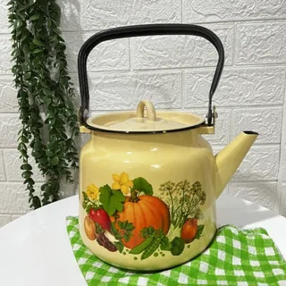 کتری لعابی طرح کدو