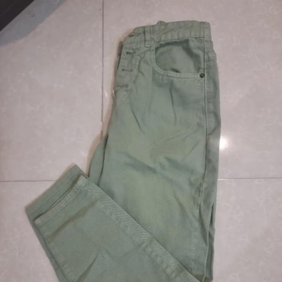 شلوار کتان مام فیت