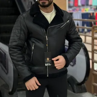 کاپشن با رویه چرم صنعتی