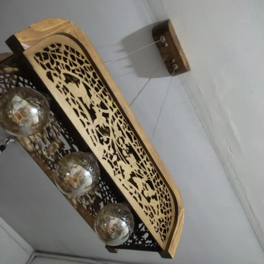 لوستر چوبی آشپزخانه واتاق