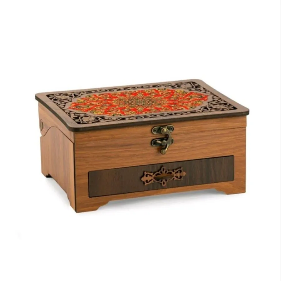 جعبه چوبی لوازم خیاطی