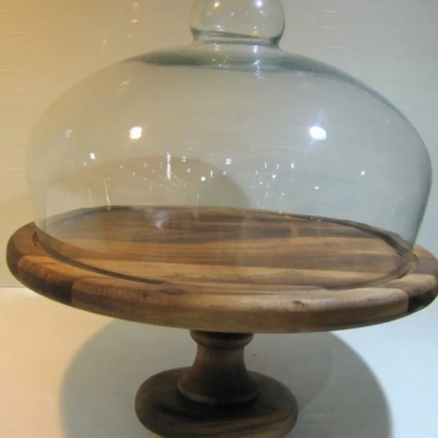 ظرف کیک پایه دار چوبی