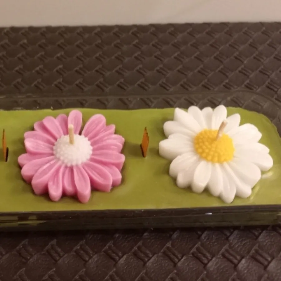 شمع شیشه ای تخت