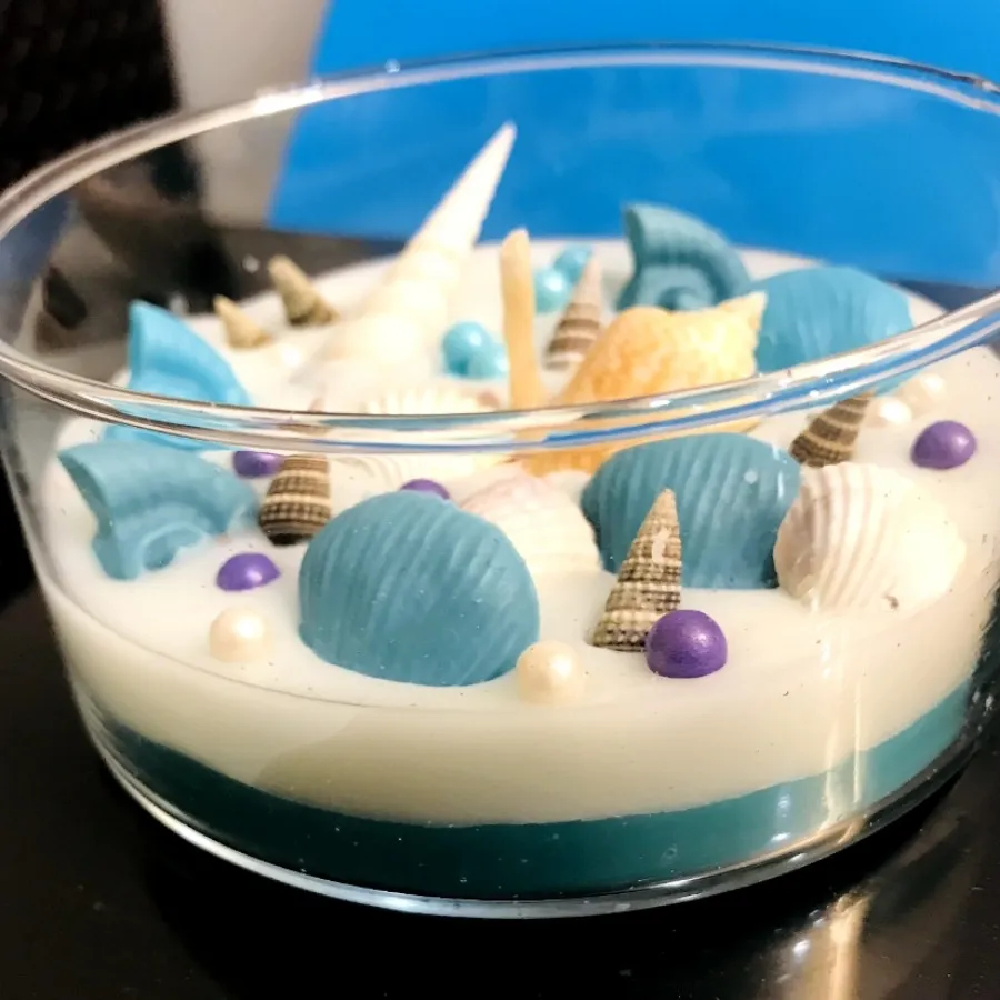 شمع دریایی بزرگ شیشه ای