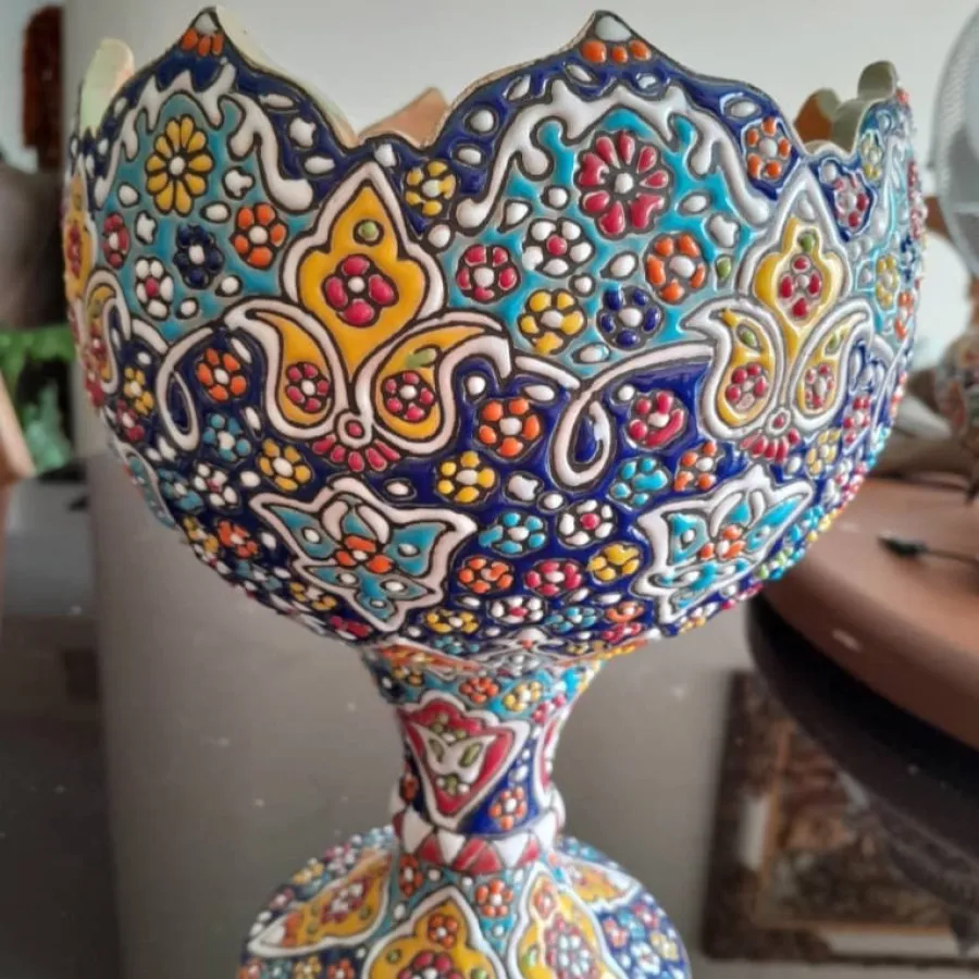 اجیل خوری مینا کاری سفالی