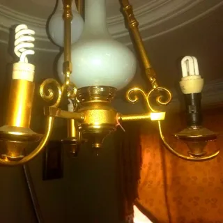 لوستر 3شاخه طلا ثابت