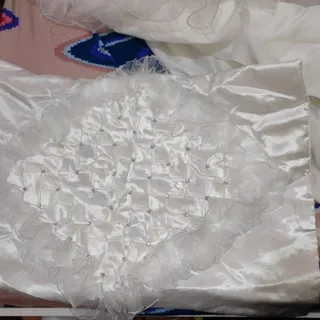 سرویس رو تختی ساتن سفید