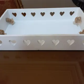 سینی چوبی قلبی